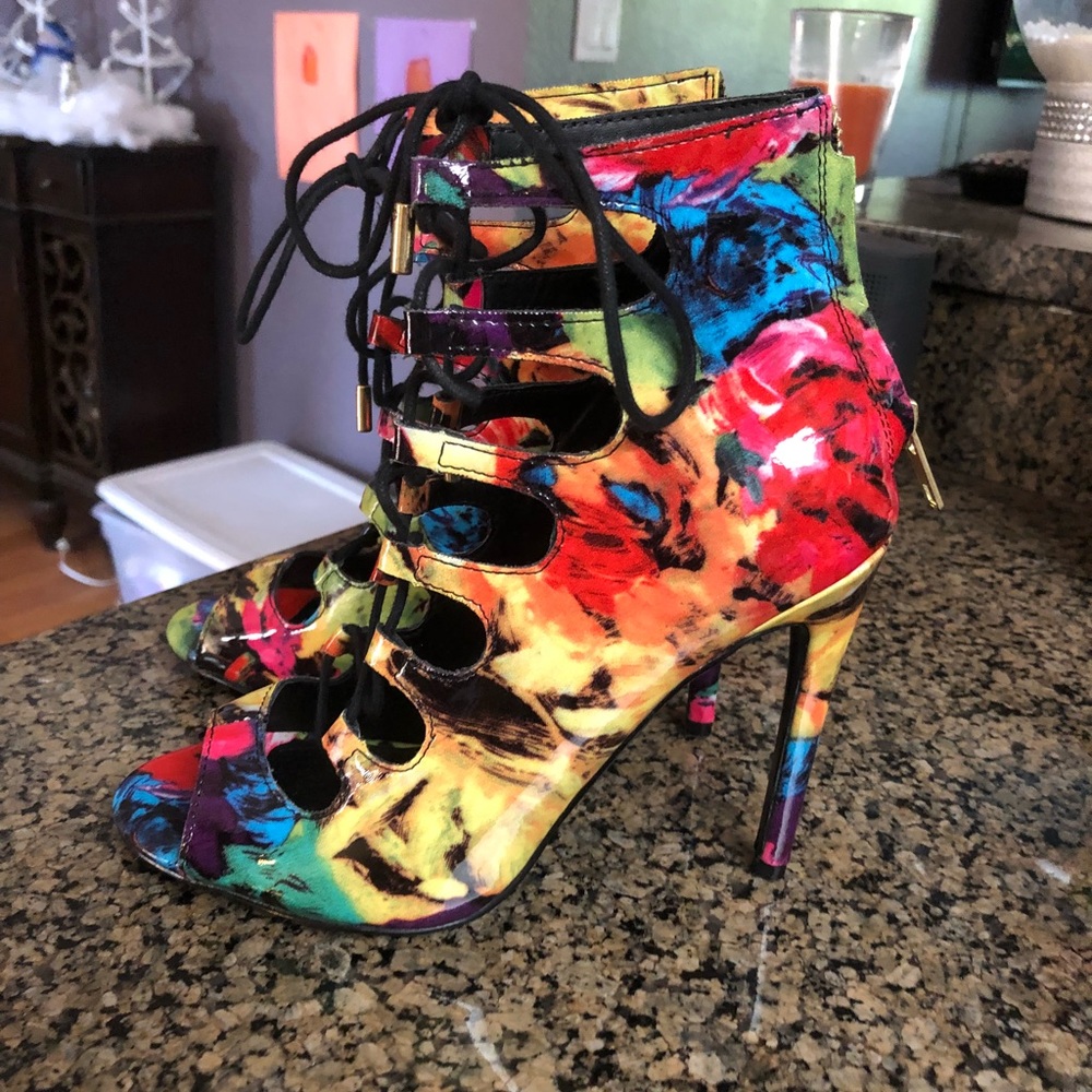 Multi colored heels